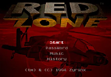 Red Zone (USA, Europe) screen shot title